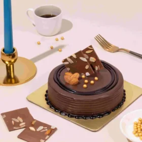 Almond Choco Truffle Cake Eggless